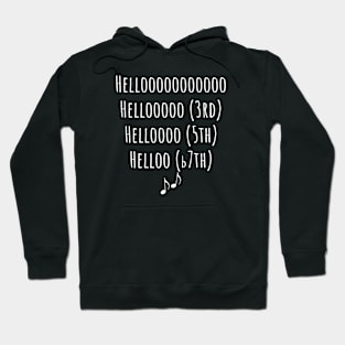 Funny Barbershop Quartet Greeting Hoodie